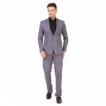 Dapper Gentlemens Delight Elevate Your Style with our Stylish Fancy Cotton Solid Coat and Pant Set for Men
