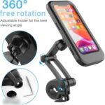 Revolutionize Your Ride 360° Adjustable Black Bike Mobile Holder with Touch Screen Function