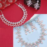 Rose Gold Plated Traditional Fashion Jewellery Set For Women Combo Of 2