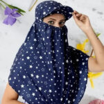 Blue star Scarfs For Women And Girls With Cap New Style Rayon Cotton Winter, Summer And Rain Looking Pretty Beautiful
