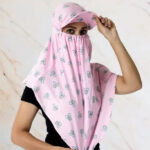 Pink Scarfs For Women And Girls With Cap New Style Rayon Cotton Winter, Summer And Rain Looking Pretty Beautiful