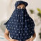 Blue doll Scarfs For Women And Girls With Cap New Style Rayon Cotton Winter, Summer And Rain Looking Pretty Beautiful